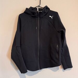 Black Puma Zip Up, Men's Medium -‎ EUC!